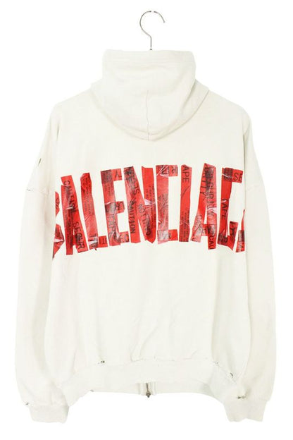 Balenciaga 25SS 826162 Tsvf8 Security Tape LOGO Parka Men's 1