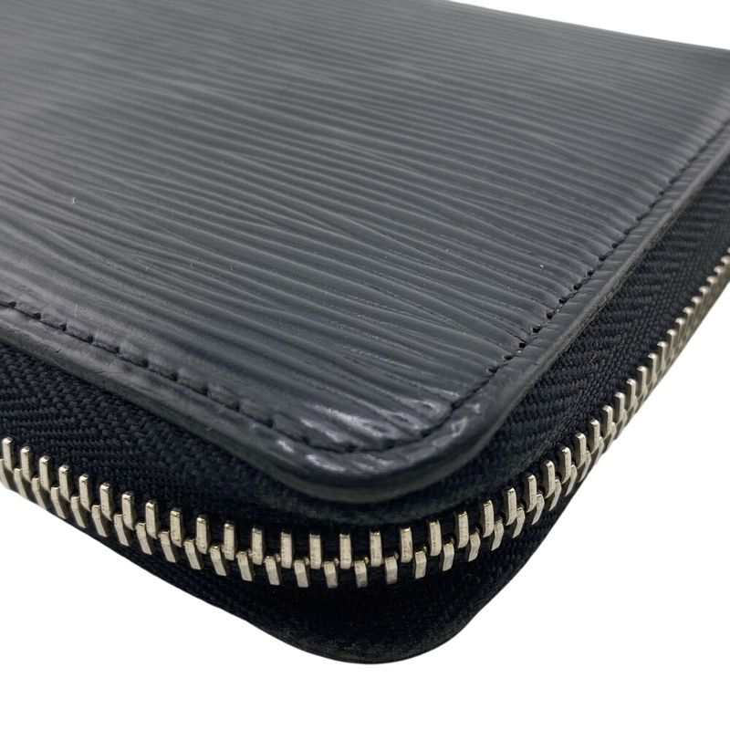 Louis Vuitton M61857 Epi Long Wallet Brand Card Holder Coin Purse Black Men's