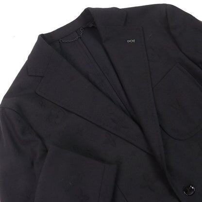 Louis Vuitton 23AW Wool Monogram Allover Pattern Single Tailored Jacket Black