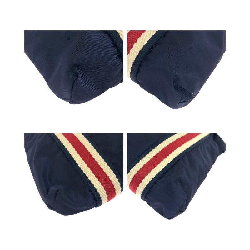 Gucci Crest Navy Red Black Hardware Nylon 189662 Shoulder Bag Sakosh Men 504615