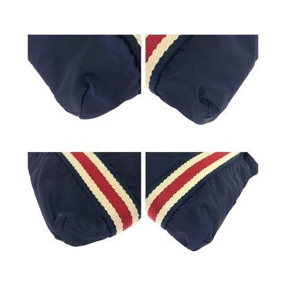 Gucci Crest Navy Red Black Hardware Nylon 189662 Shoulder Bag Sakosh Men 504615