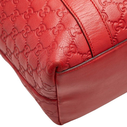 Guccissima Bamboo Handbag Shoulder Bag 2WAY 339548 Red Leather Ladies Gucci