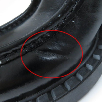 Prada 1e249n Lace-up Brushed Leather Shoes Black 36.5 With Box And Storage Bag