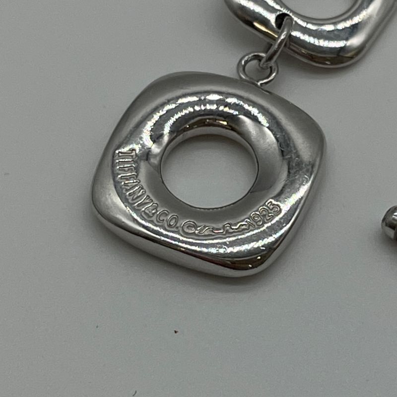 Tiffany Square Sv925 Double Wrapped Bracelet A25-2718