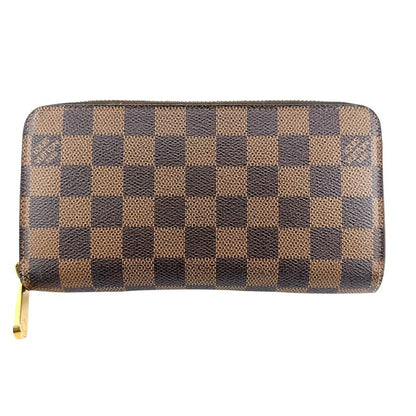 Louis Vuitton N60015 Damier Round Zipper Zippy Wallet Old Shape Long Wallet