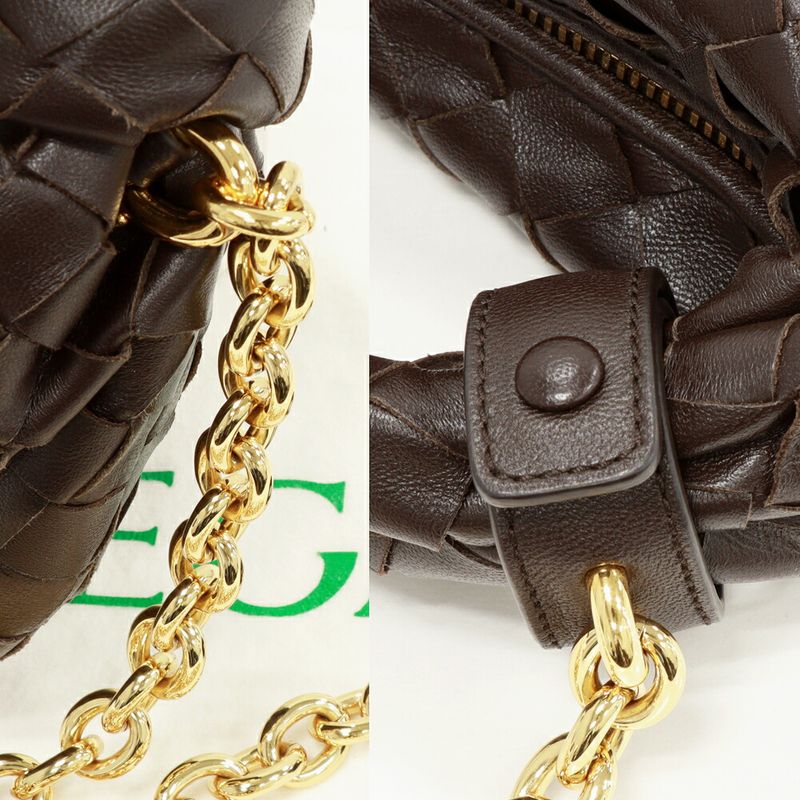Bottega Veneta Handbag Chain Shoulder Bag Intrecciato Mini Jodie Calf Fondante