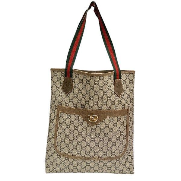 Gucci GG Plus Old Gucci Sherry Line Bag Tote Bag Unisex