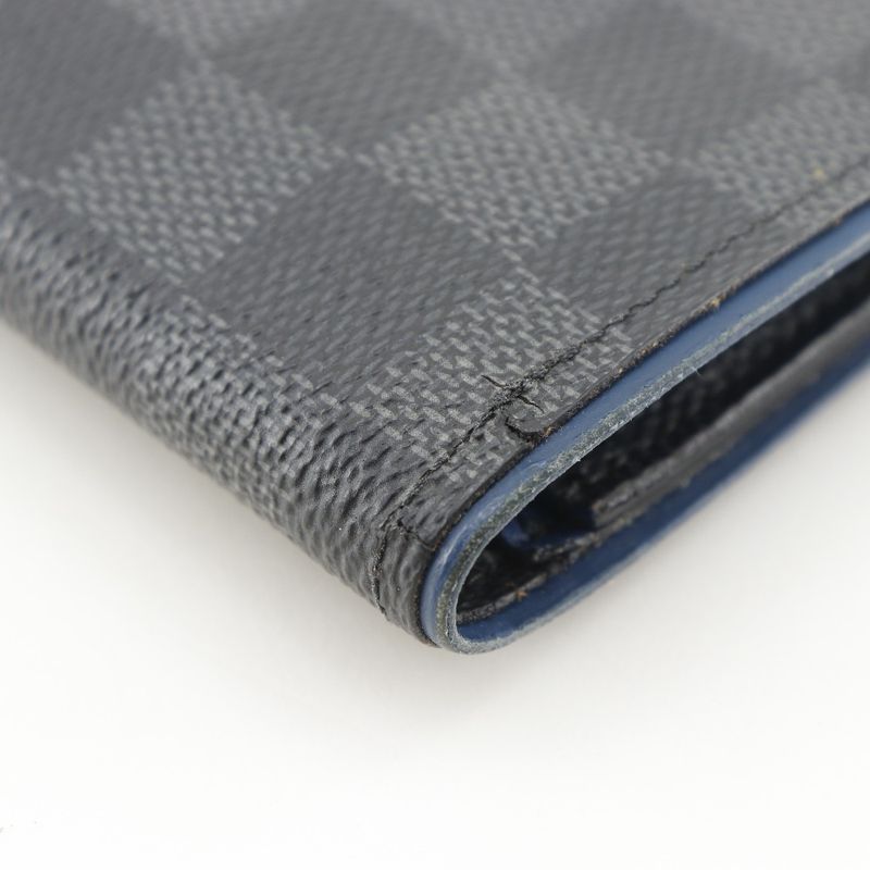 Louis Vuitton Portefeuille Blazer N63266 Damier Graphite Canvas Neptune Black