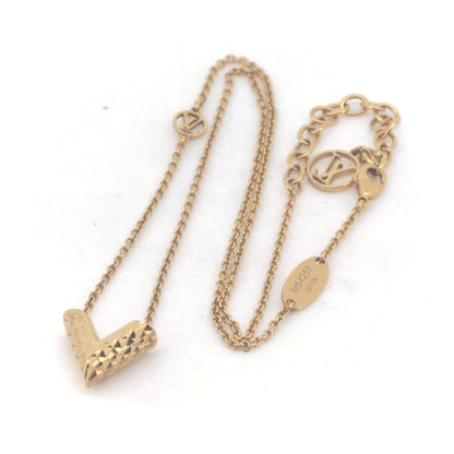 Louis Vuitton V Escential Necklace M64268 Gold Pawnshop Item