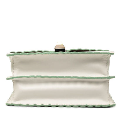 Fendi Mini Canai Handbag Shoulder Bag 2WAY 8m0381 White Leather Women's Fendi