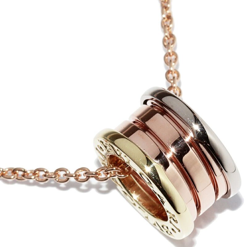 Bulgari Pendant Necklace 18K Yellow Gold 18K White Gold 18K Pink Gold Bzero1
