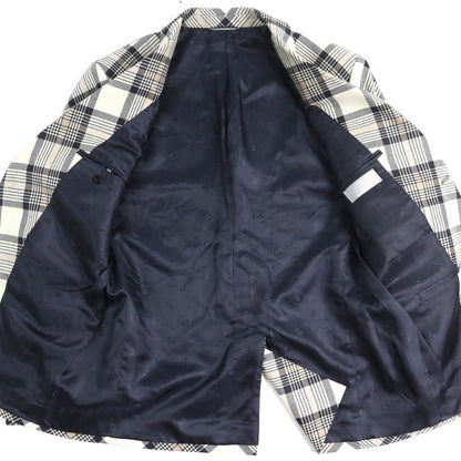 DIOR Christian DIOR Homme 22AW 293c284a5572 100% Wool Checked Peaked Lapel Single Tailored