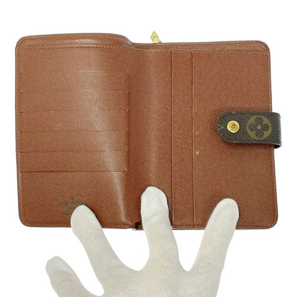 Louis Vuitton M61207 Monogram PVC Porte Papier Zip Bifold Wallet Brown 302785