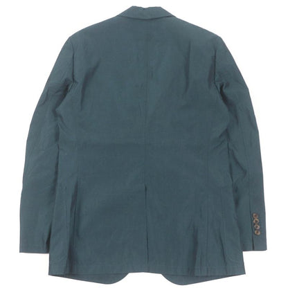 Hermes Cotton Single Ancon Jacket Tailored Jacket Bleather Green 48 Made In