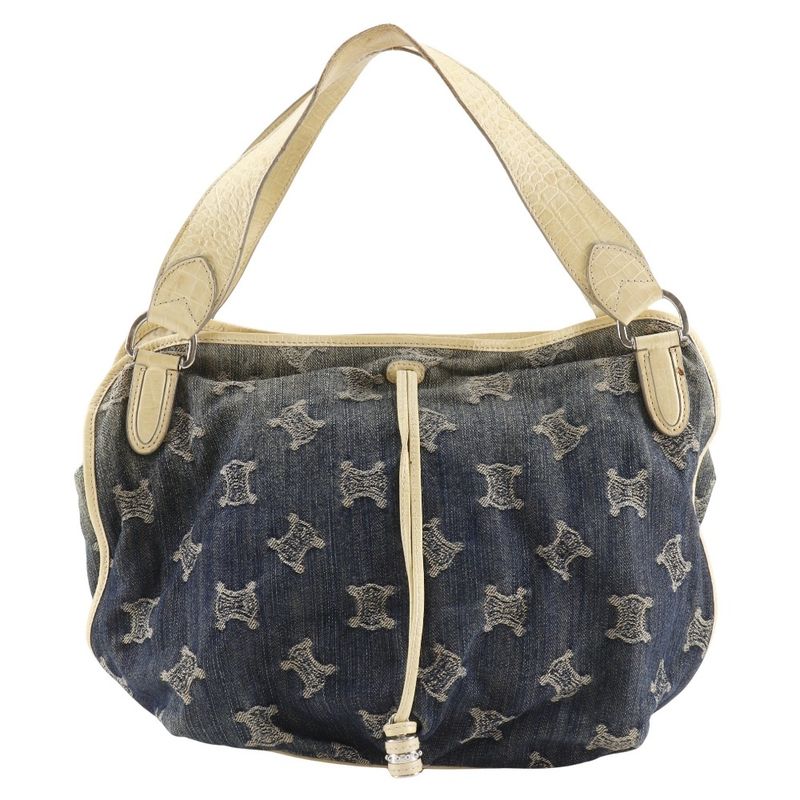 Celine Bittersweet Paris Macadam Denim Blue Women's Tote Bag