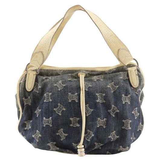 Celine Bittersweet Paris Macadam Denim Blue Women's Tote Bag