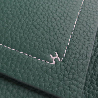 Hermes Cabas Serie 31 Taurillon Clemence Vert Moyen Tote Bag W Engraved Storage