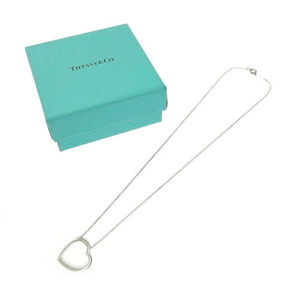Tiffany & Co Silver Geometric Heart Necklace 4.3g 925 Engraved 396417 Necklace