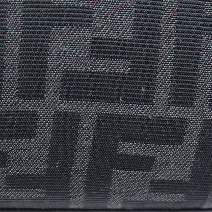 Fendi Mini Travel Zucca Shoulder Bag Black 7va552 Preowned Unisex