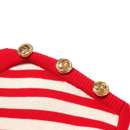 Gucci Sweater Size M Knit Pullover GG Logo Striped Alessandro