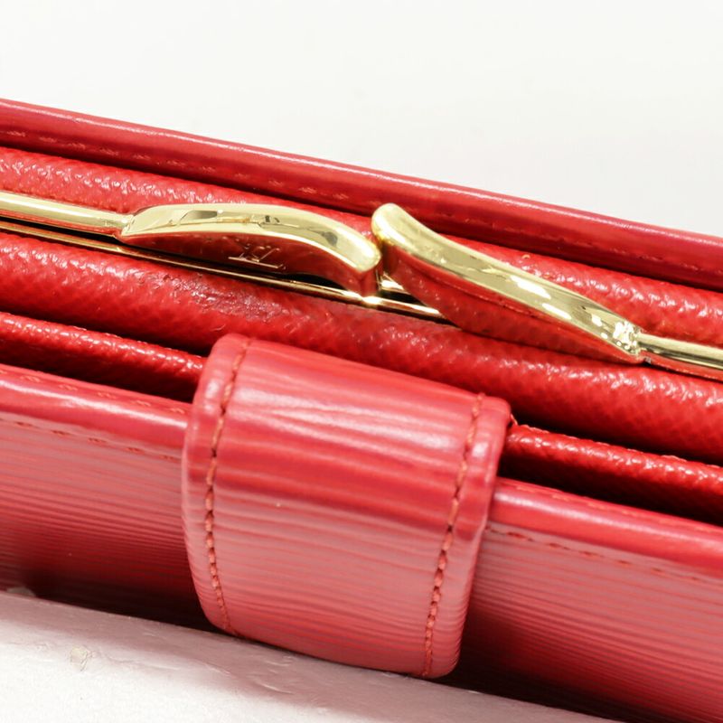 Louis Vuitton Epi Bifold Wallet With Coin Purse In Castilian Red Portefeuille