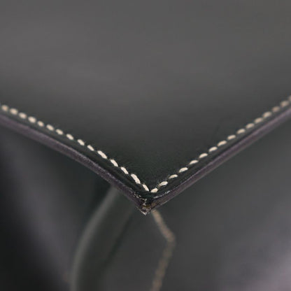 Hermes Lucy PM Box Calf Dark Green □B Ladies Handbag