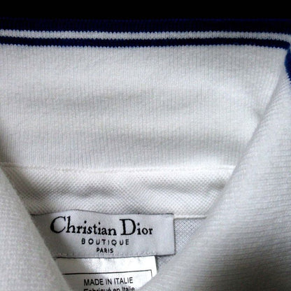 Christian Dior Galliano Period Logo Embroidery Print Short Sleeve Deer Polo