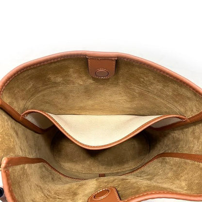 Loewe Shoulder Bag Brown Beige Anagram