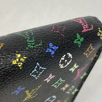 Louis Vuitton Long Wallet Monogram Multicolor Zippy Wallet M60243 Noir Black
