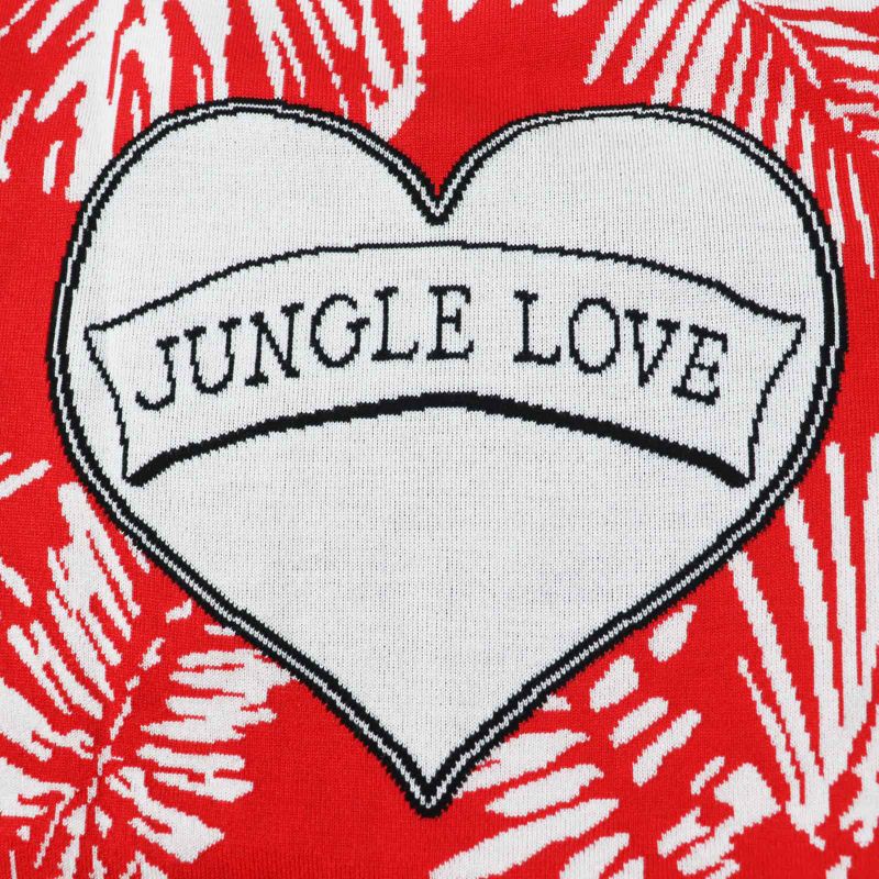 Hermes 3e2868d3 Jungle LOVE Jungle Love Silk Short/short Sleeve Knit Red And