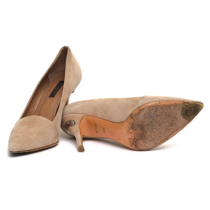 Vuitton/Louis Vuitton Pumps Shoes Ladies Women Suede Leather Genuine Leather
