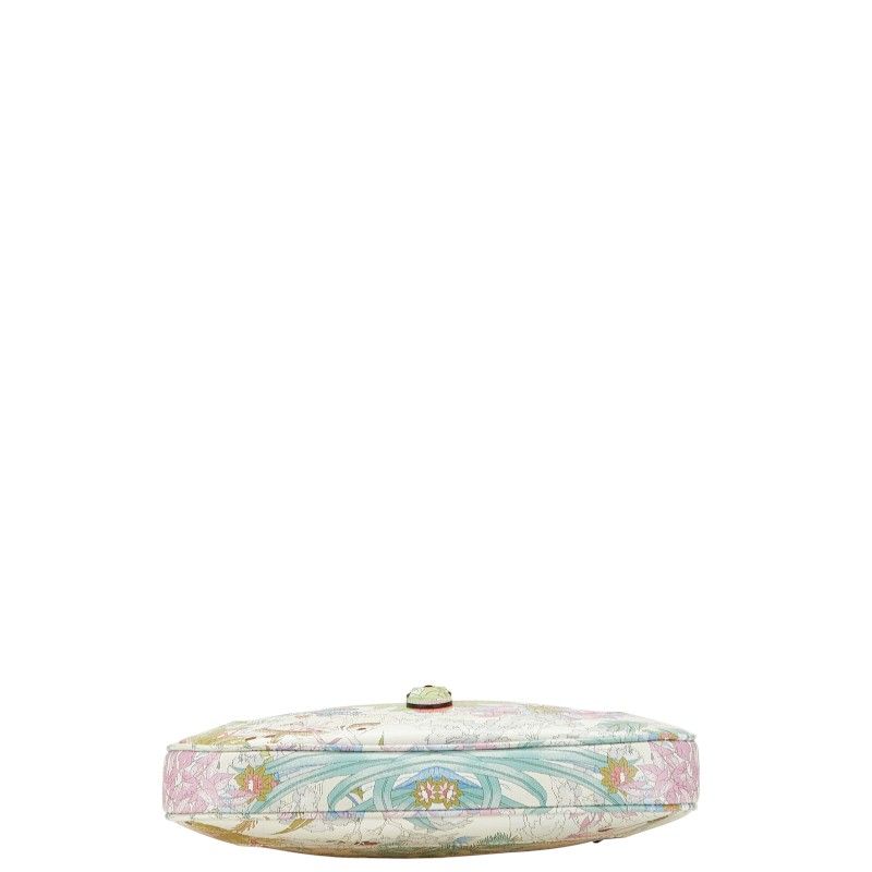 Gucci Taiga Botanical Jackie 1961 Handbag Shoulder Bag 2WAY 636709 White