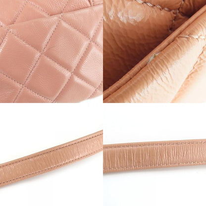 Chanel Shoulder Bag Matelasse Leather Peach Beige Gold Hardware 29th Coco Mark