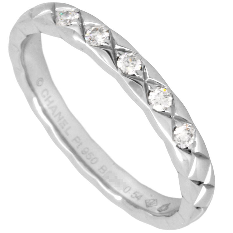 Chanel Coco Crush Ring 5P Diamond #54 Pt950 42g