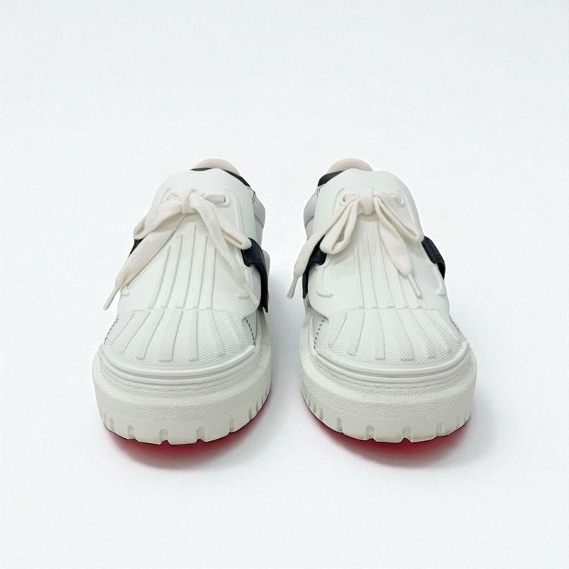 Christian Dior-id Sneakers Shoes Leather Rubber White Black Logo Velcro