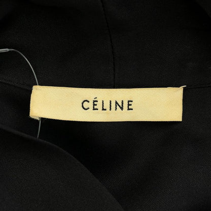 Celine by Phoebe Philo Silk Bow Tie Shirt Dress 2 6f41 2726 Black 38