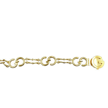 Gucci Belt Metal Gold 0115 Preowned