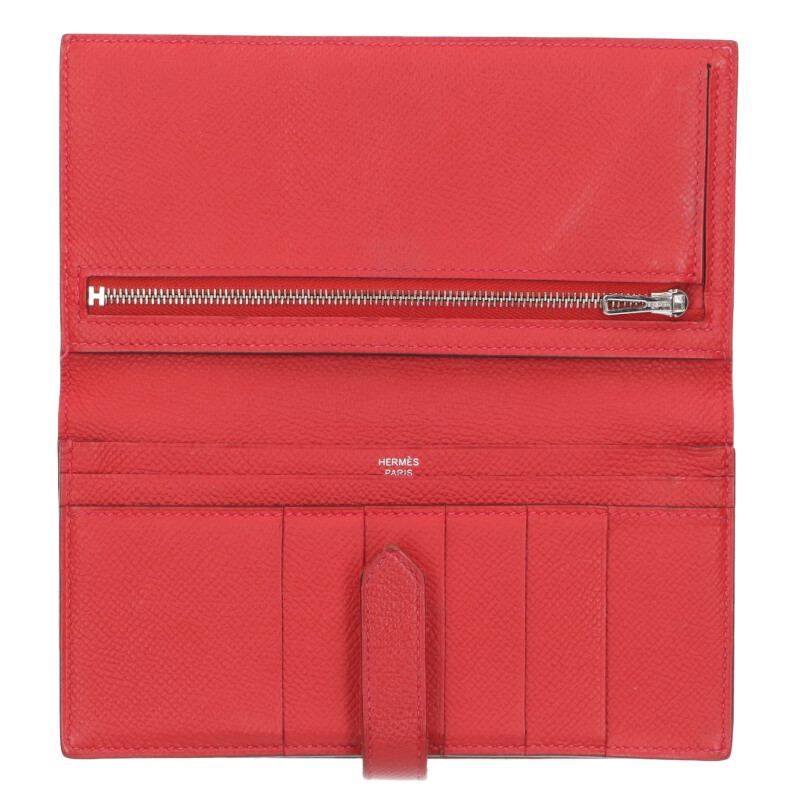 Hermes Bearn Souffle Z Engraved Svhardware Wallet Men's