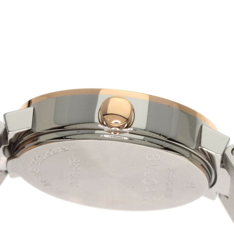 Bvlgari Bbp23sg Bvlgari 12P Diamond Watch SS Ssx18k Pink Gold Ladies