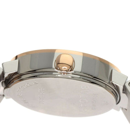 Bvlgari Bbp23sg Bvlgari 12P Diamond Watch SS Ssx18k Pink Gold Ladies