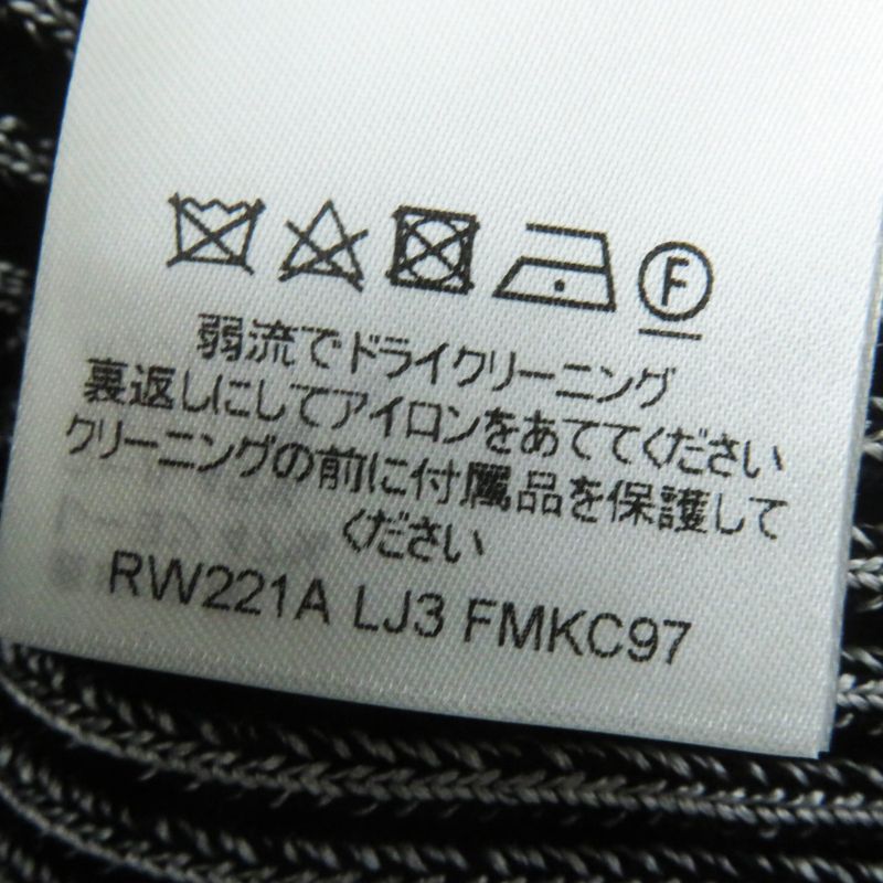 Louis Vuitton 22SS Trumpet Sleeve Cardigan Black Gray M With Box Made In Italy