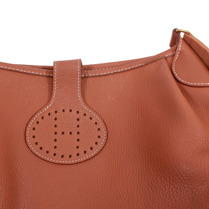 Hermes Rodeo Leather Gold Shoulder Bag Gold