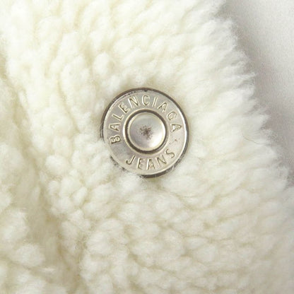 Balenciaga 23AW 774376 Unisex Oversized Boa Jacket Blouson Ivory 2 Made In