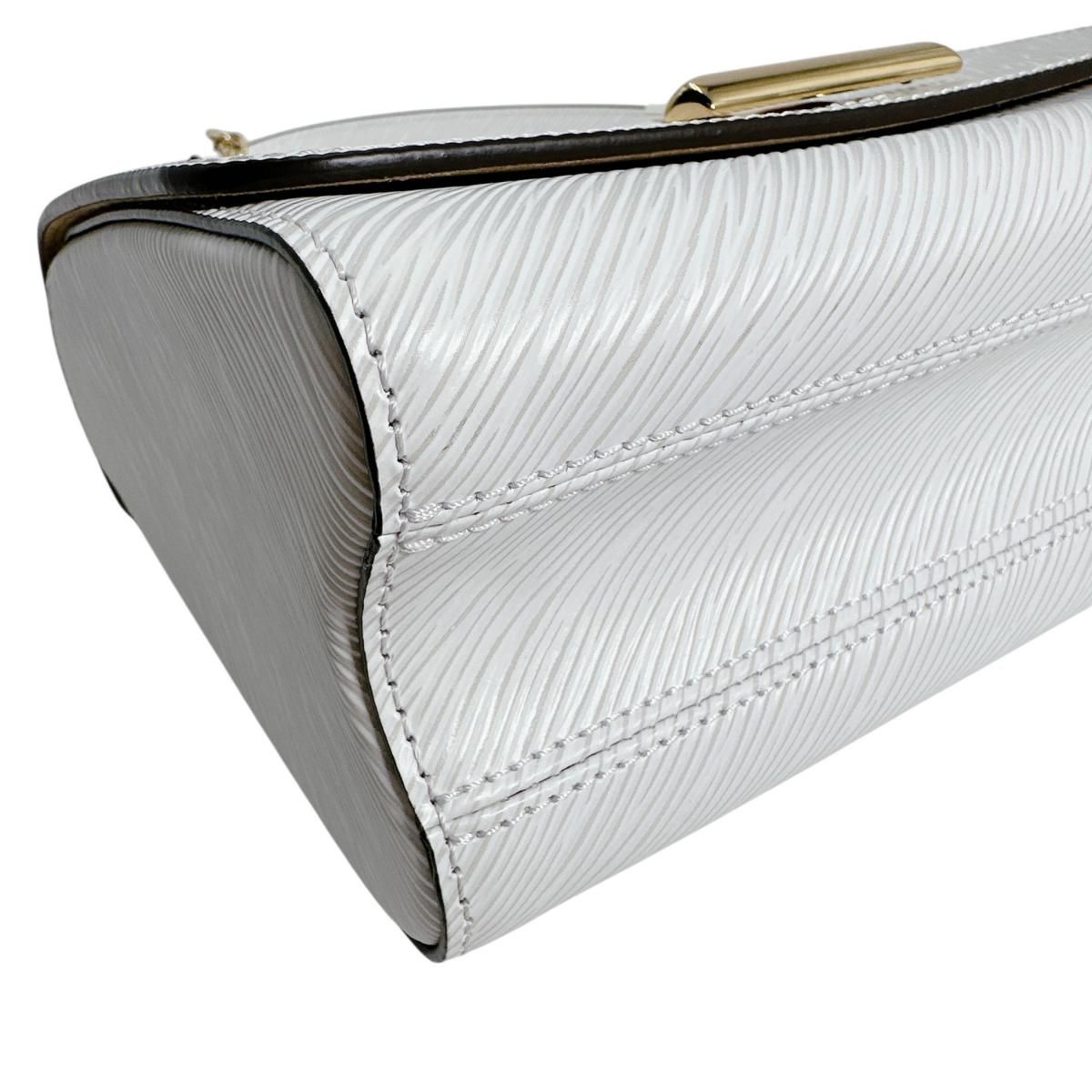 Louis Vuitton Epi Leather Twist MM Bron Shoulder Bag White