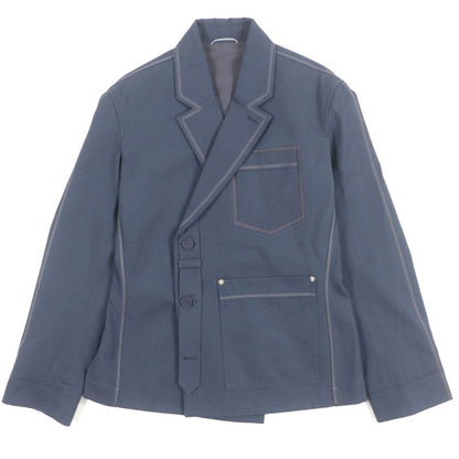 DIOR Homme 24SS 383c276a5641 Gardner's Silk Double Jacket Tailored Jacket Navy