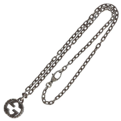 Gucci Interlocking G Silver Necklace Men's