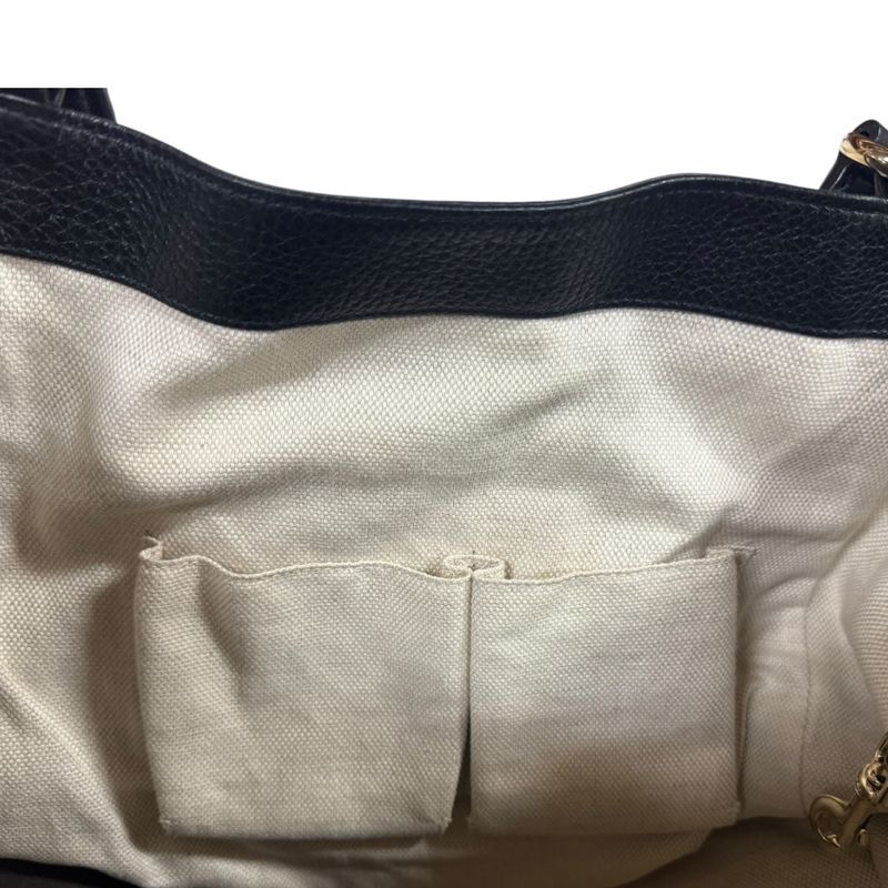 Gucci Soho Shoulder Bag Leather 282309 Black Ladies Gucci  Gucci