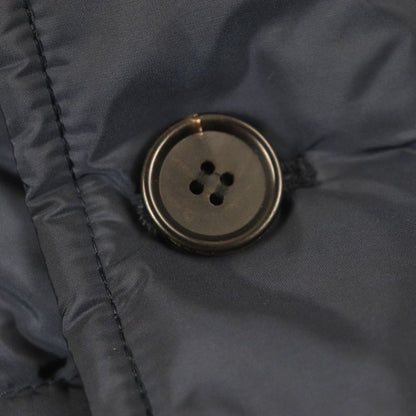 Prada 20AW Sgh047 Triangle Logo Triangle Plate Hooded Double Zip Up Down Coat