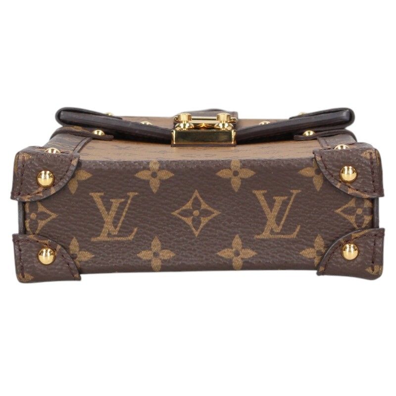 Louis Vuitton M67873 Pochette Trunk Vertical Monogram Reverse Shoulder Bag Women