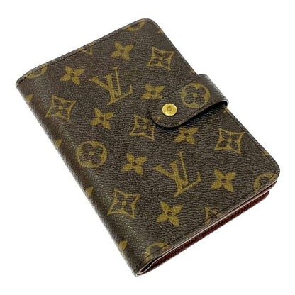 Louis Vuitton M61207 Monogram PVC Porte Papier Zip Bifold Wallet Brown 302785